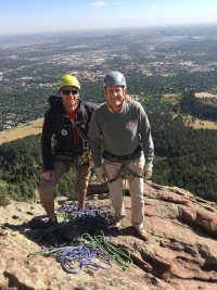 With my guide above Boulder, CO