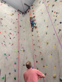 Belaying my granddaughter