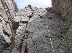 Rappelled, then climbed back up